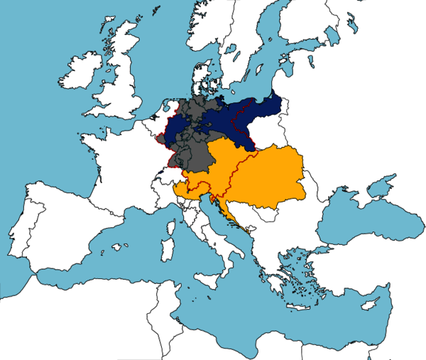 Grenzlinien des Deutschen Bundes