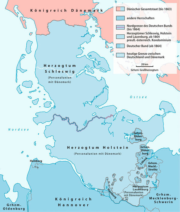  Lage von Schleswig-Holstein