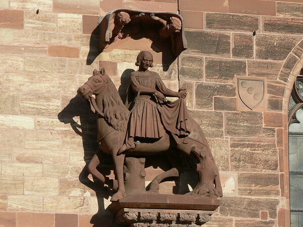 Der heilige St. Martin am Basler Münster