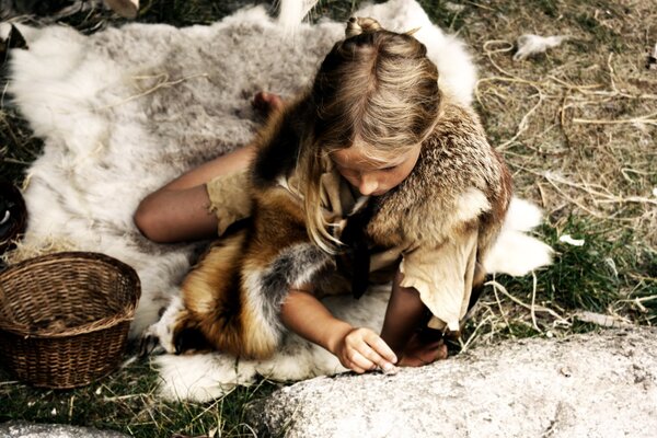 Frauen auf der Jagd in der Steinzeit