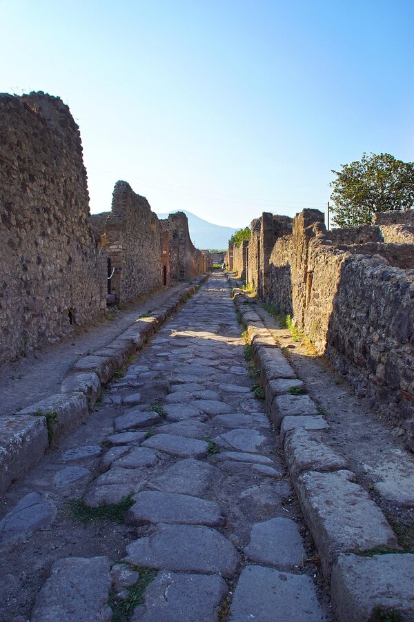 Straße in Pompeji